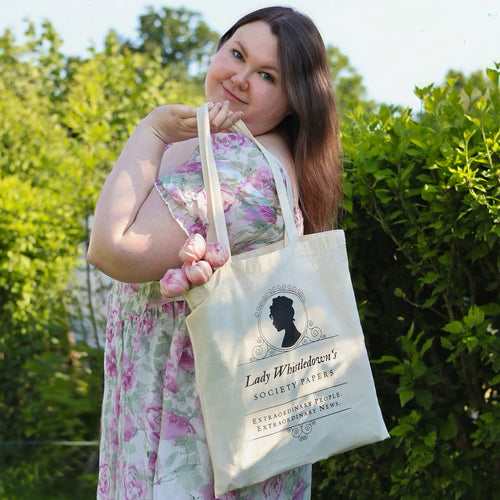 Image produit Sac en jute Society Papers pour les fans de Bridgerton