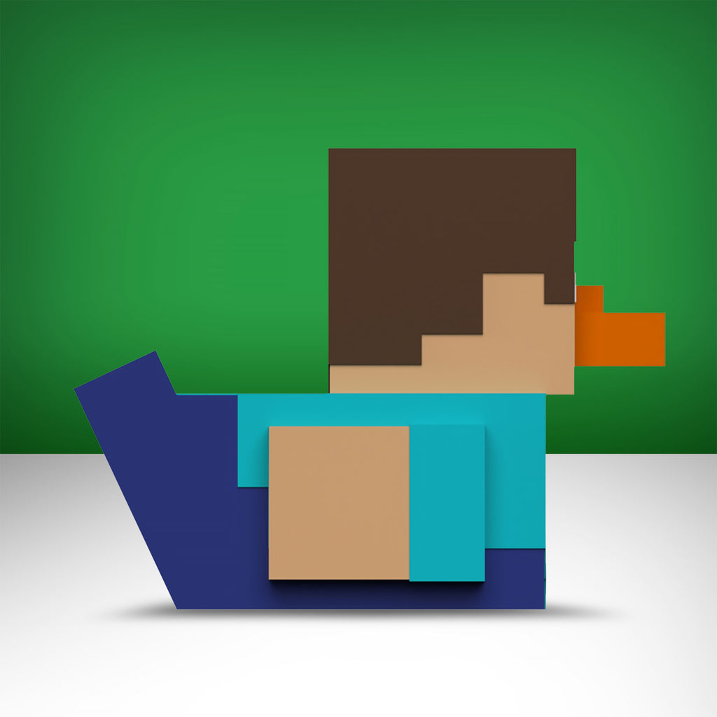 Image produit Minecraft - Steve TUBBZ Canard Décoratif