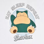 Produktbild Pokemon - Relaxo Eat Sleep Repeat T-Shirt weiß
