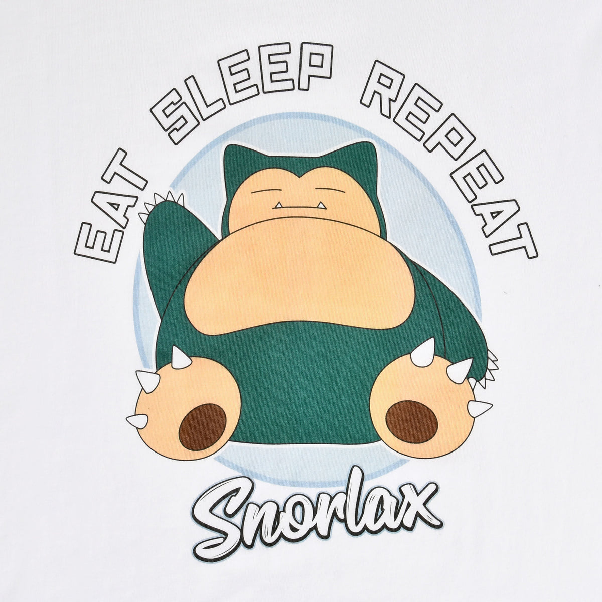 Produktbild Pokemon - Relaxo Eat Sleep Repeat T-Shirt weiß
