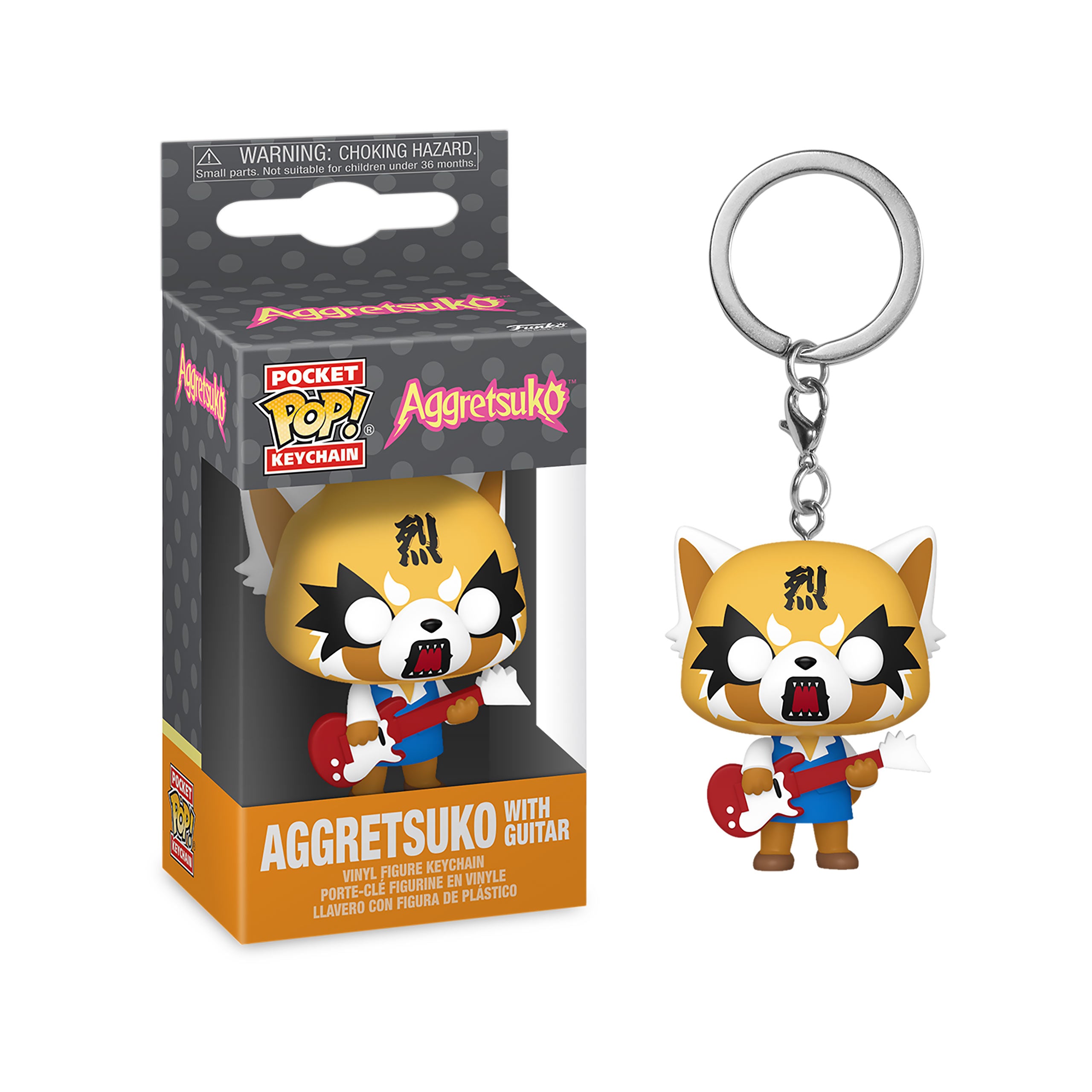 Image produit Aggretsuko avec guitare Funko Pop Porte-clés