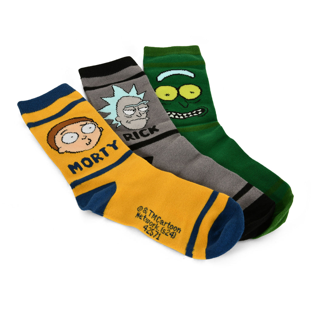 Image produit Chaussettes Characters Ensemble de 3 en Boîte Cadeau - Rick et Morty