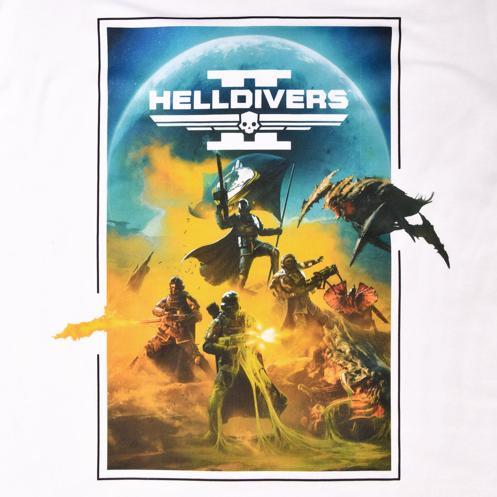 Produktbild Helldivers 2 - Key Art T-Shirt weiß
