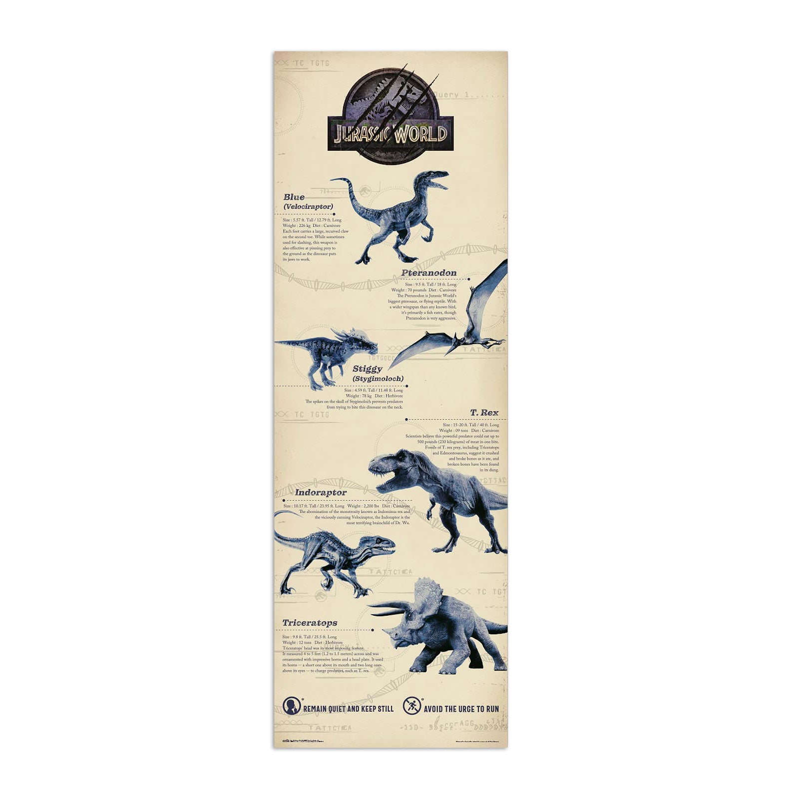 Immagine del prodotto Jurassic World - Poster per porta