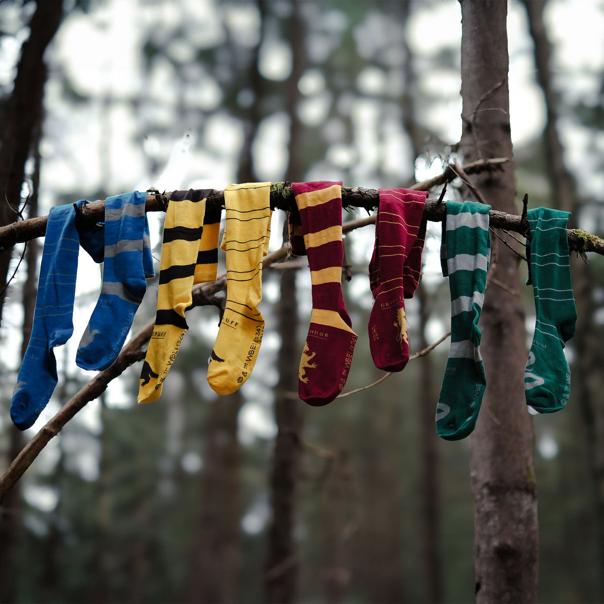 Produktbild Harry Potter - Hufflepuff Overknee Strümpfe 2er Set