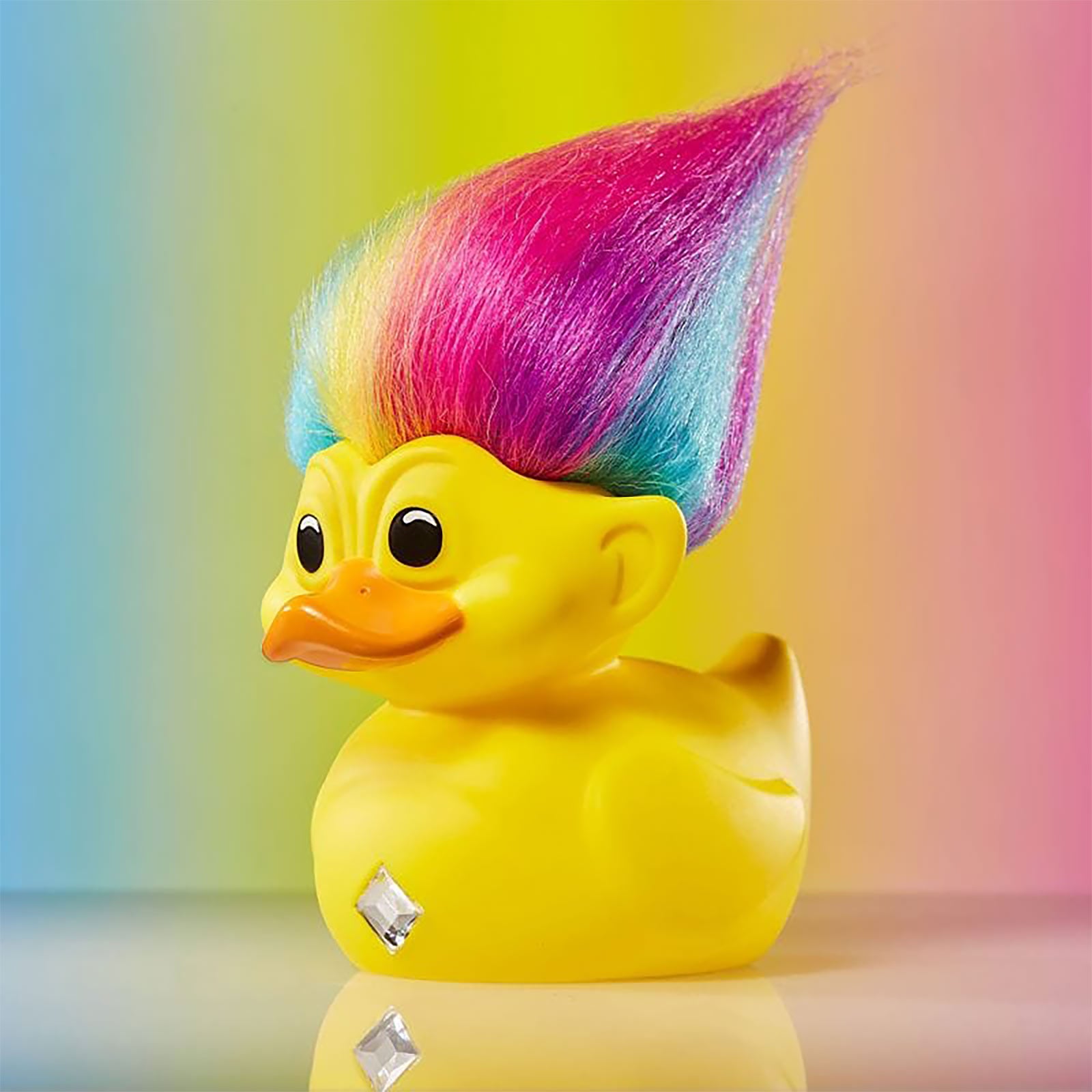 Image produit Trolls - Canard décoratif Rainbow Troll Première édition TUBBZ