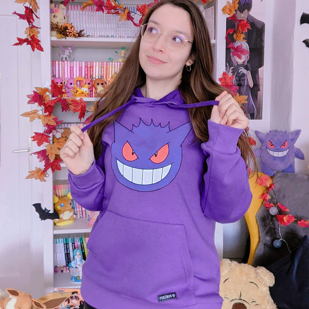 Image produit Pokemon - Sweat à capuche visage Gengar