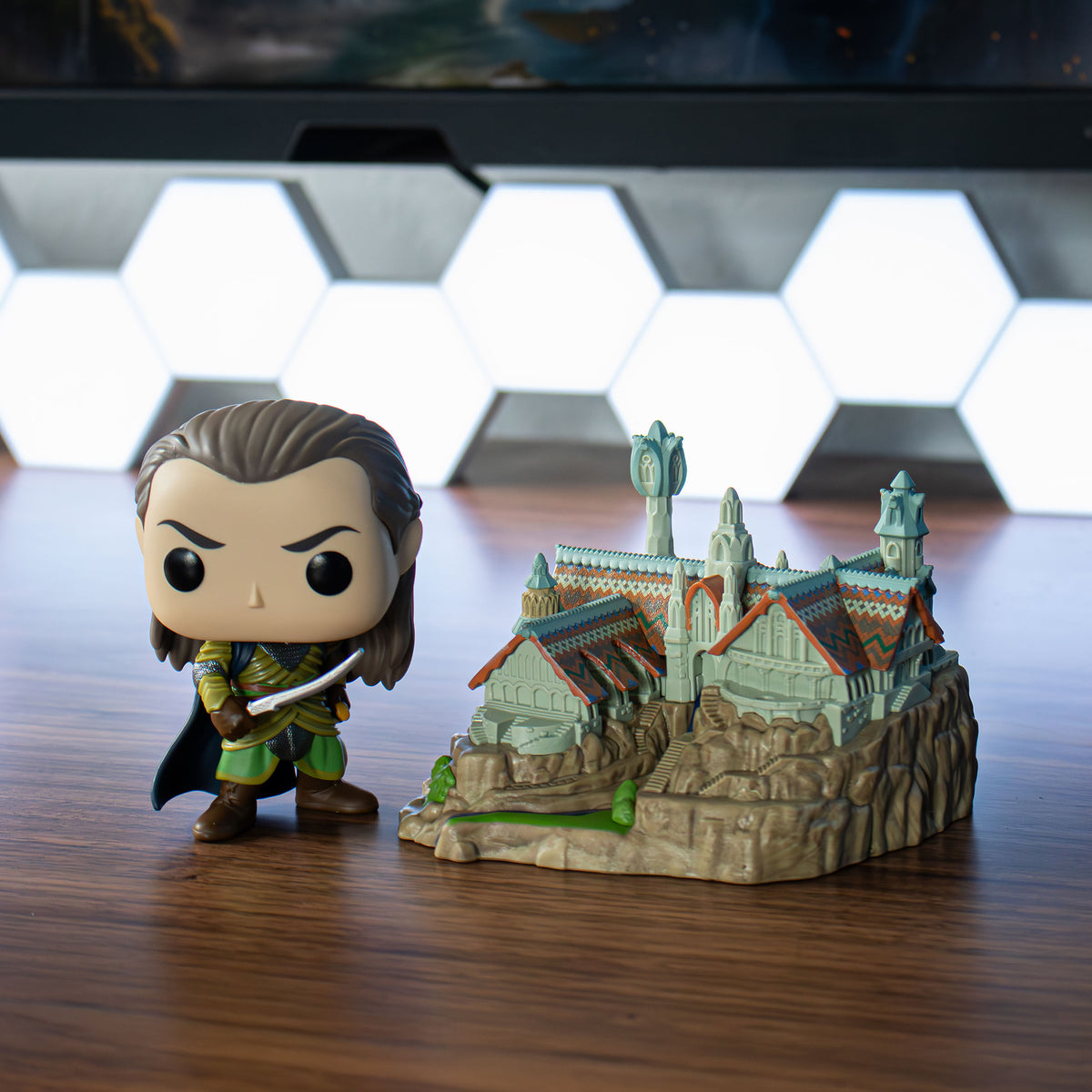 Image produit Le Seigneur des Anneaux - Elrond & Fondcombe Funko Pop Diorama