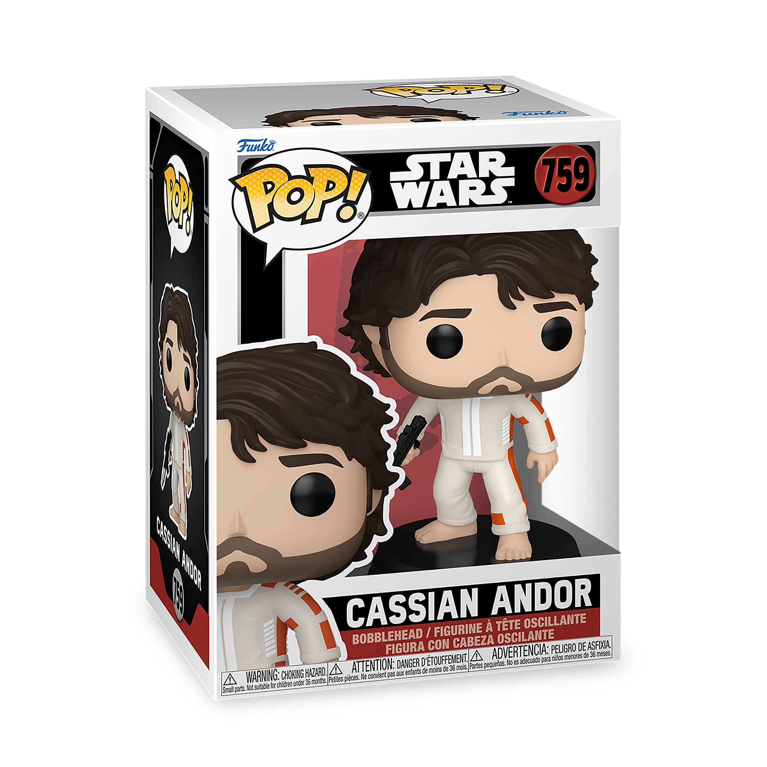 Produktbild Star Wars - Cassian Andor Funko Pop Wackelkopf-Figur