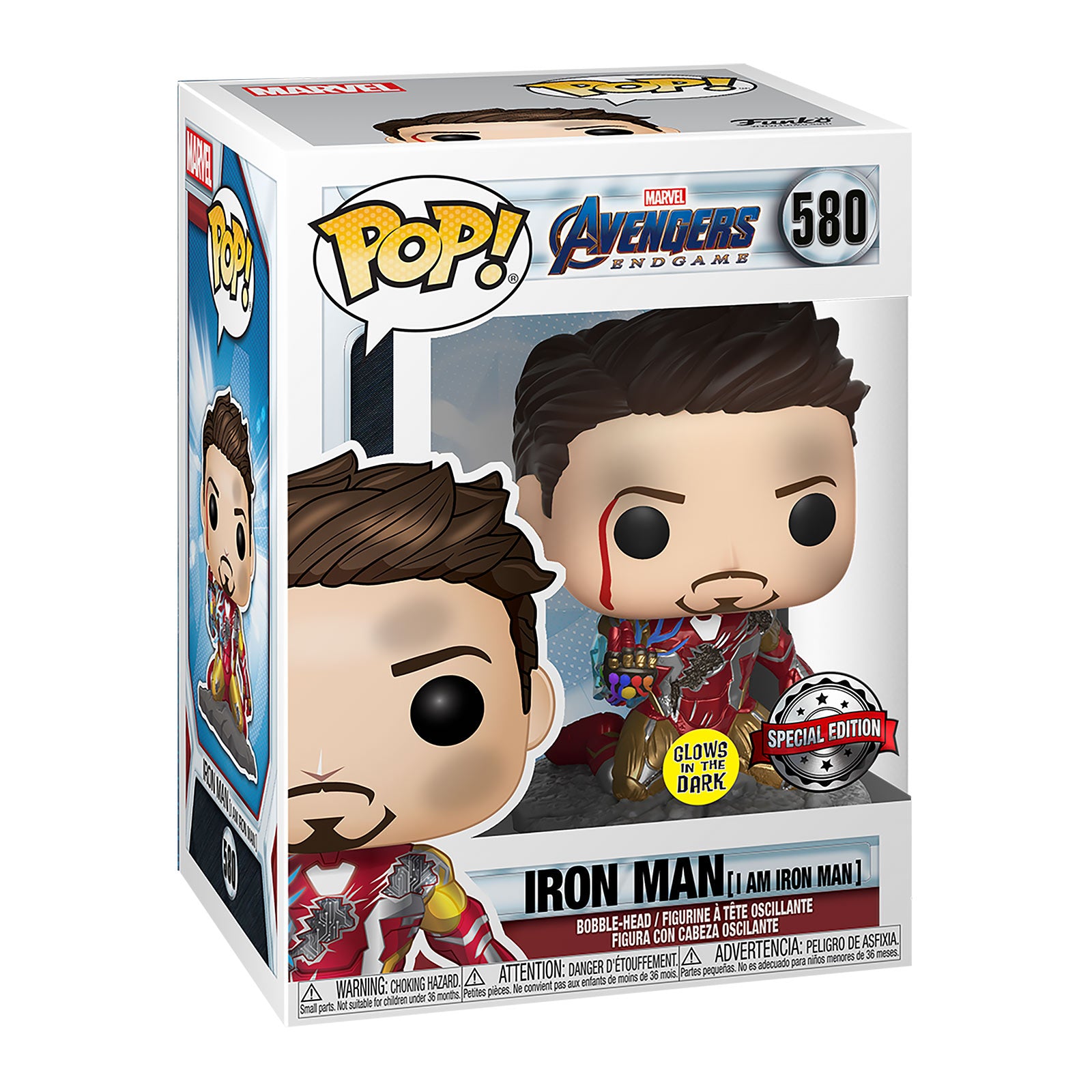 Immagine del prodotto Avengers Endgame - Iron Man Tony Stark Funko Pop Figura con Testa Oscillante