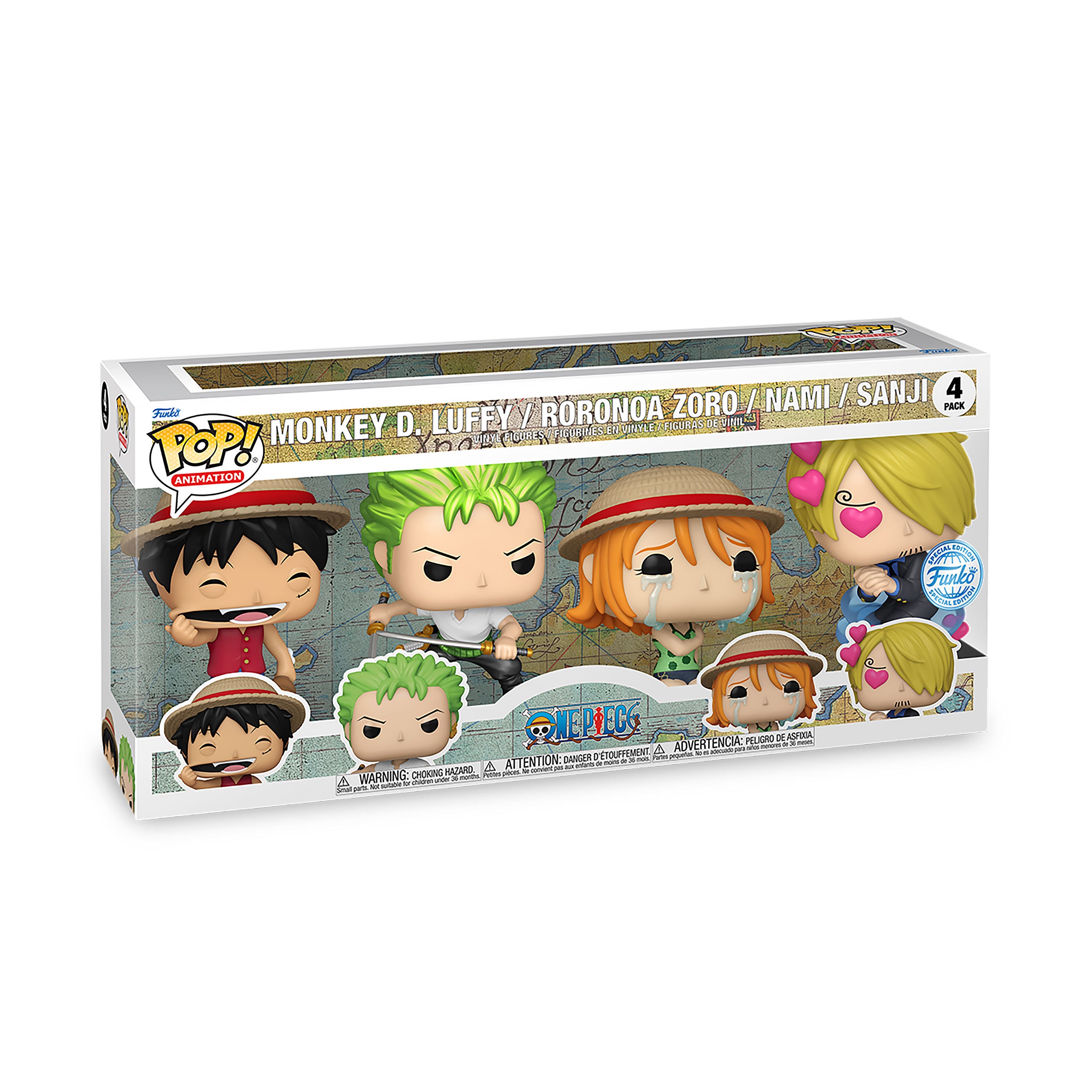 Image produit One Piece - Refresh Funko Pocket Pop Set de 4 Figurines
