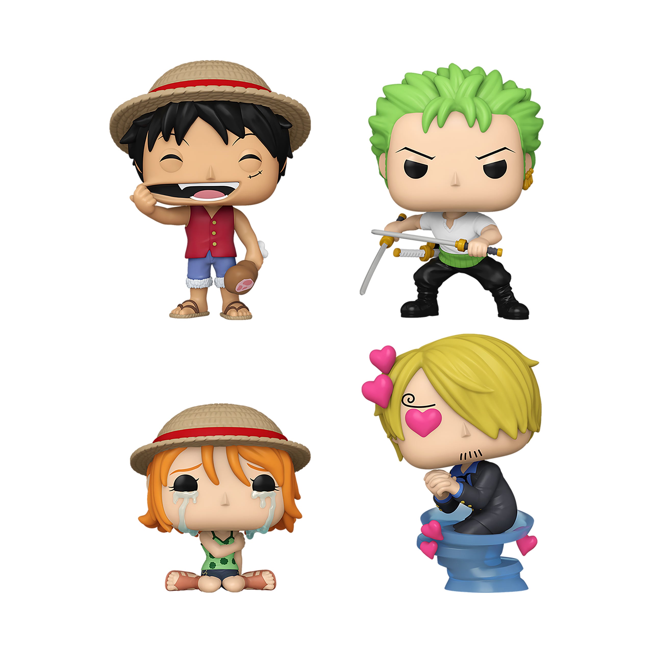 Image produit One Piece - Refresh Funko Pocket Pop Set de 4 Figurines