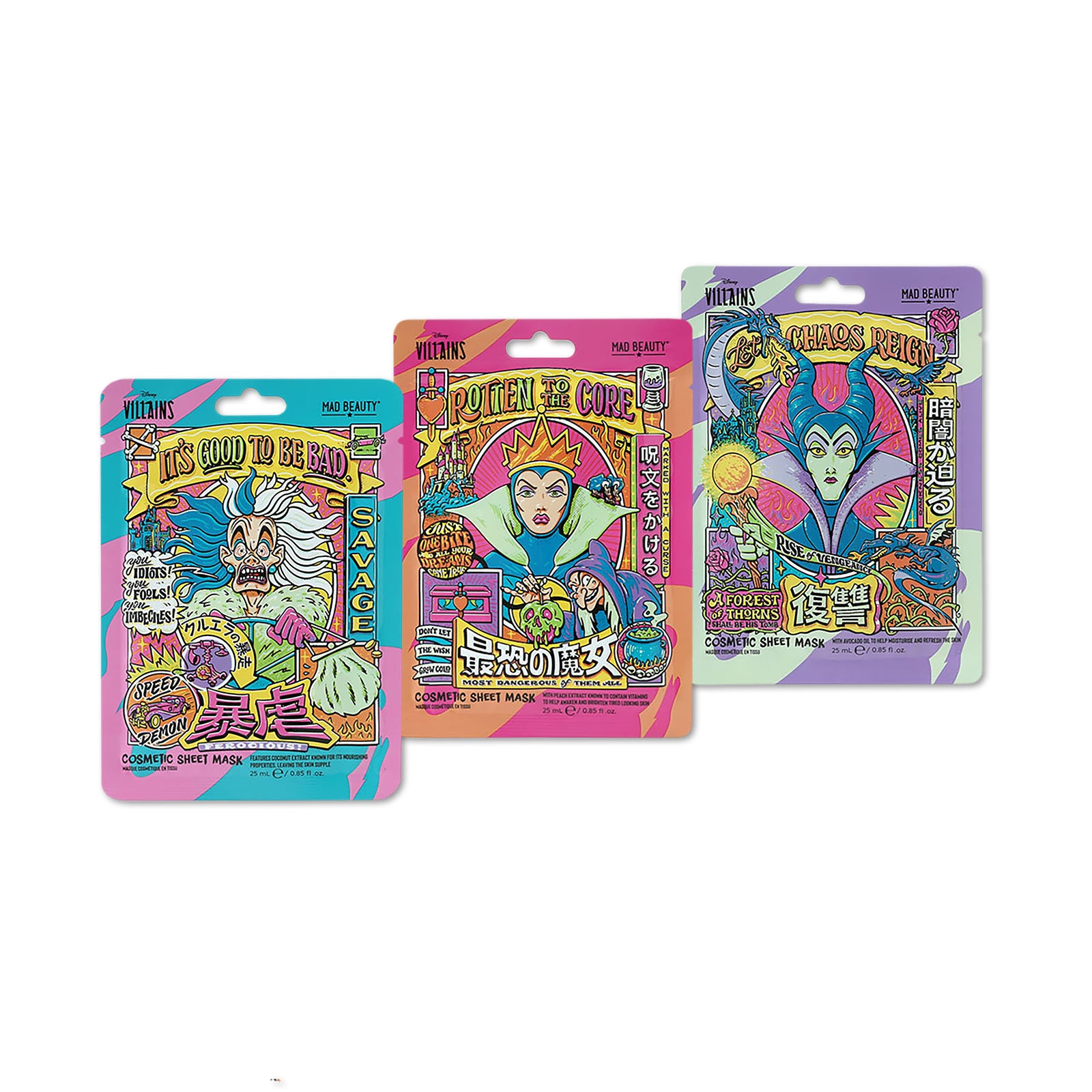 Product image Villains - Sheet Masks Set of 3