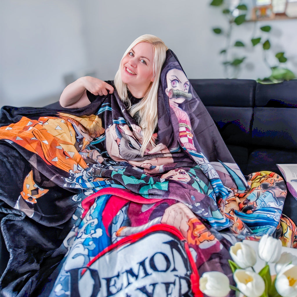 Image produit Demon Slayer - Plaid Groupe