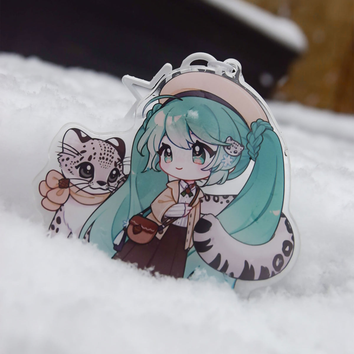 Image produit Hatsune Miku - Porte-clés acrylique Kawaii Winter Time