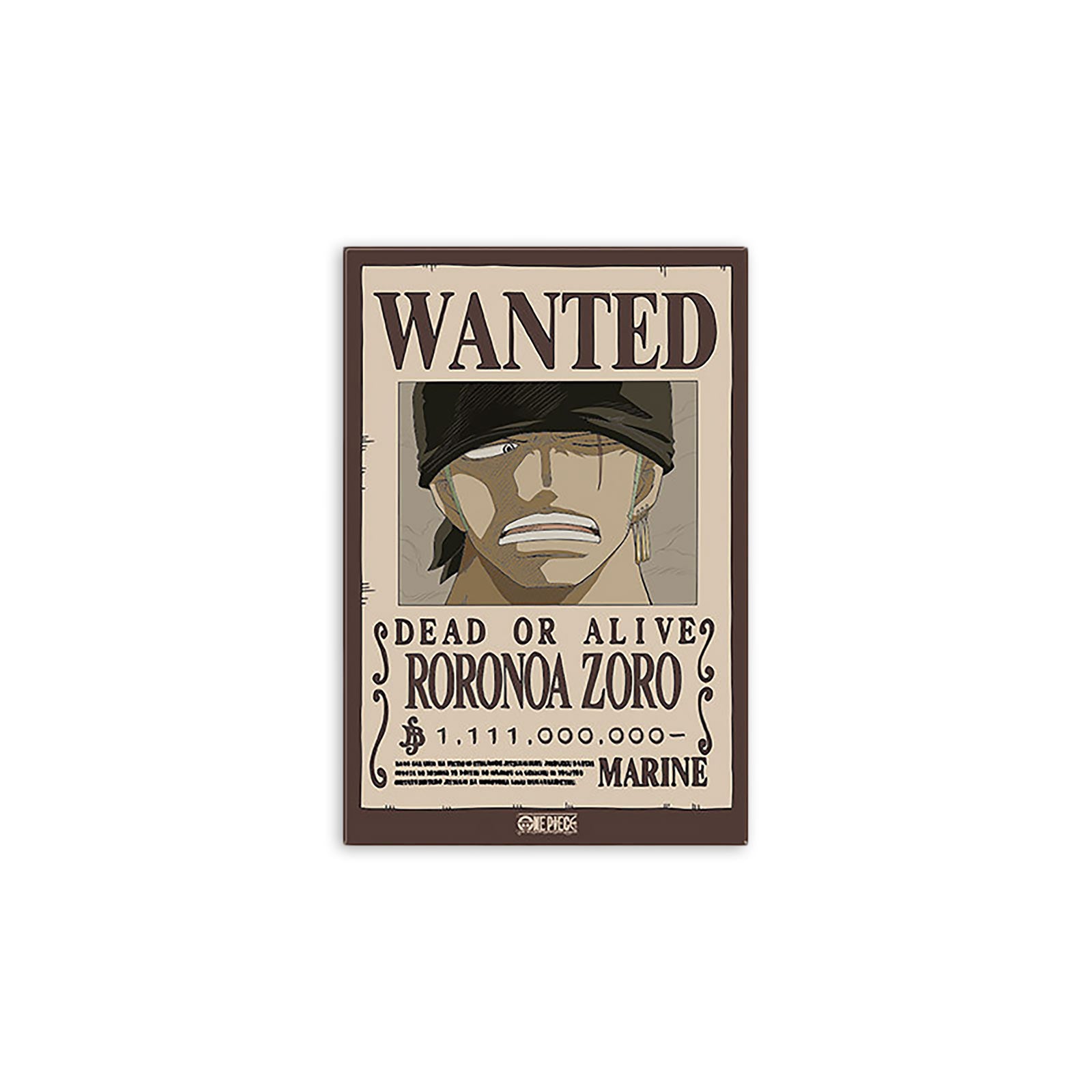 Image produit One Piece - Aimant Wanted Zoro