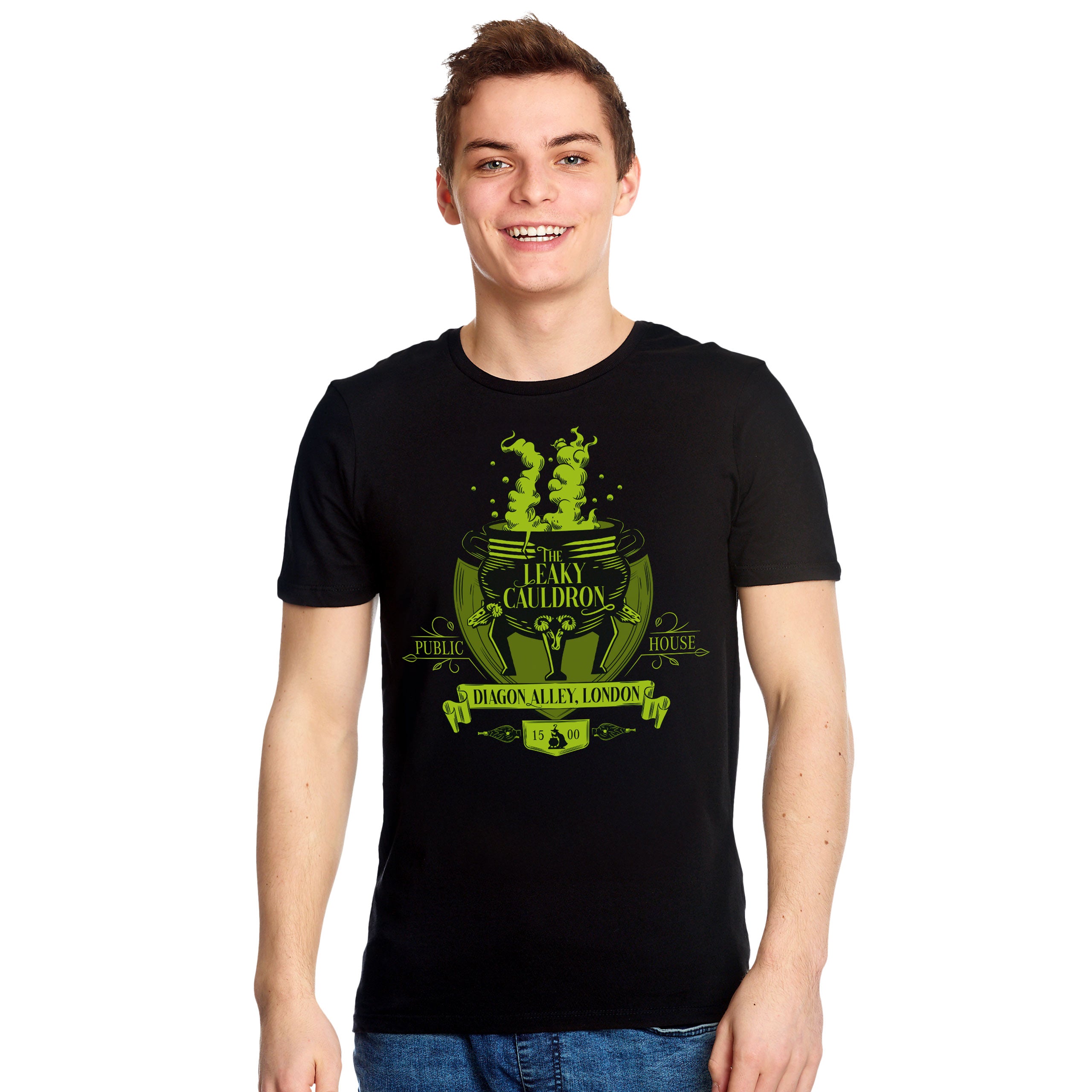 Image produit T-shirt noir Chaudron Baveur - Harry Potter