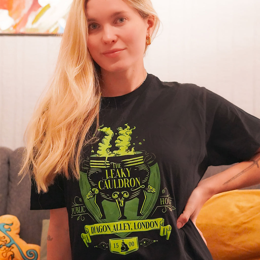 Image produit T-shirt noir Chaudron Baveur - Harry Potter