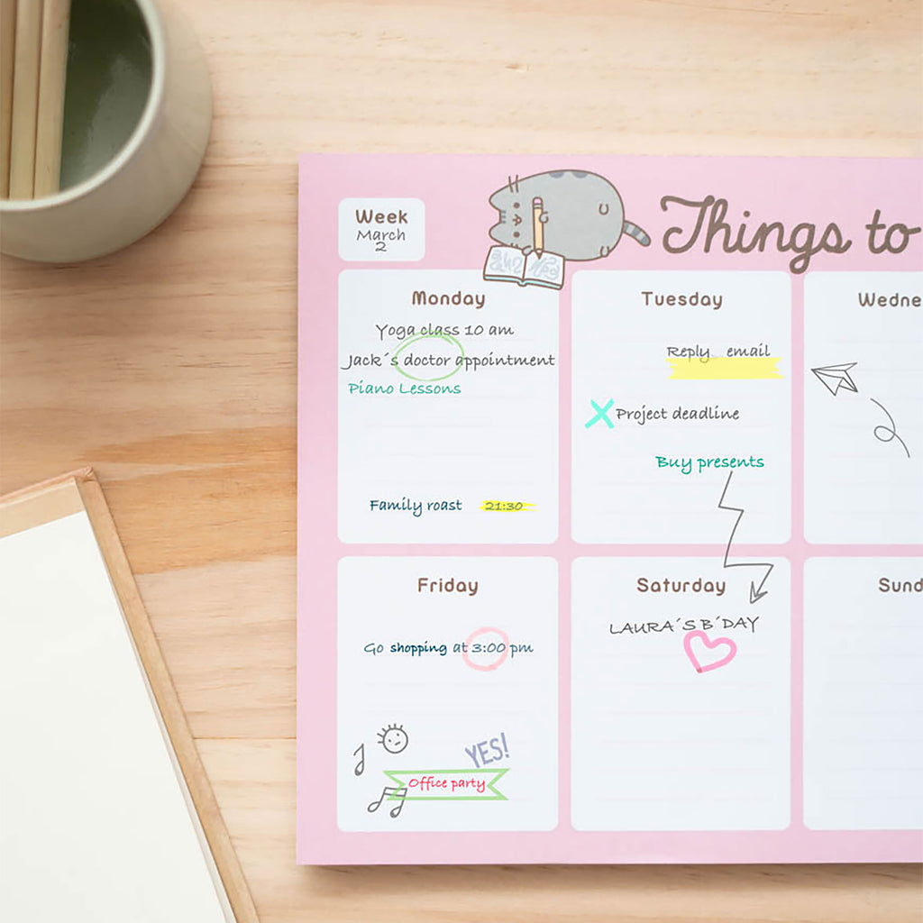 Produktbild Pusheen - Things To Do Later Wochenplaner
