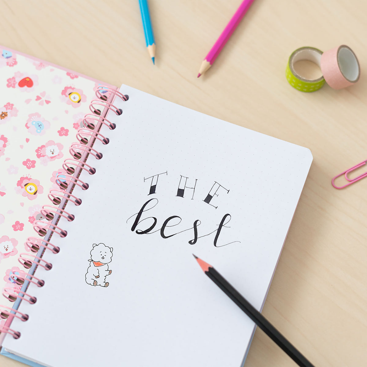 Produktbild BT21 - Cherry Blossom Notizbuch