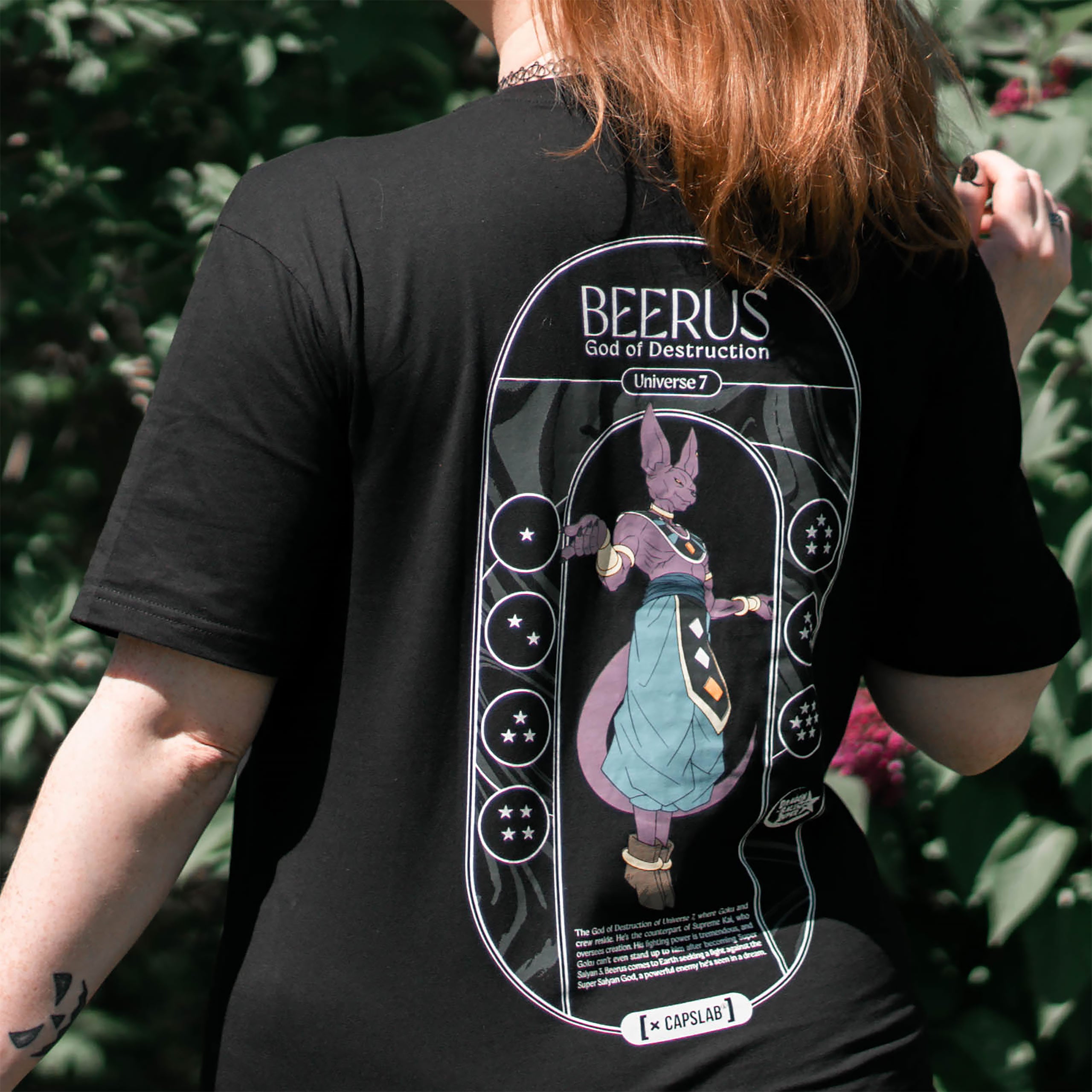 Immagine del prodotto Dragon Ball Super - T-shirt Beerus Dio della Distruzione nera
