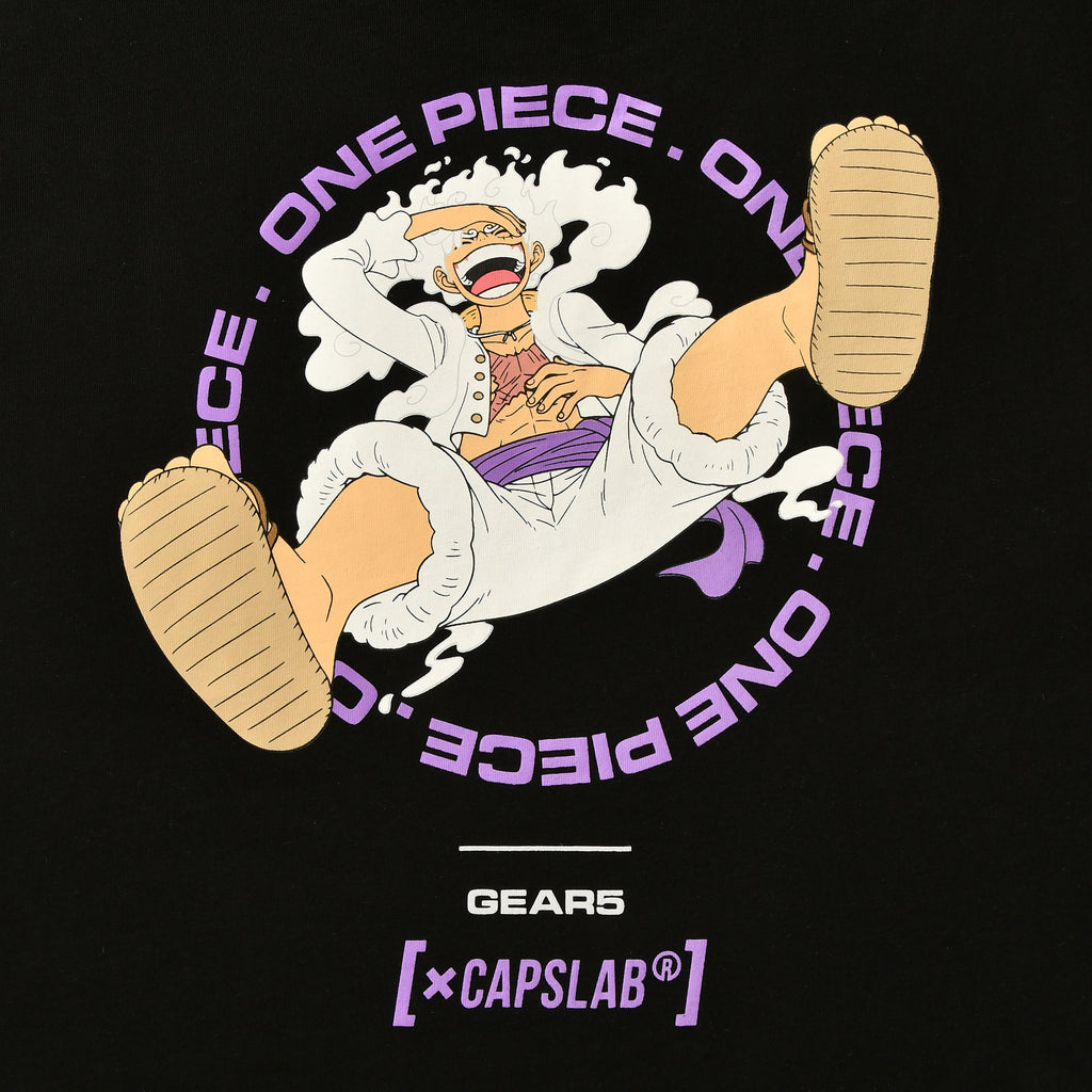 Image produit One Piece - Monkey D. Luffy Gear 5 T-Shirt Capslab noir