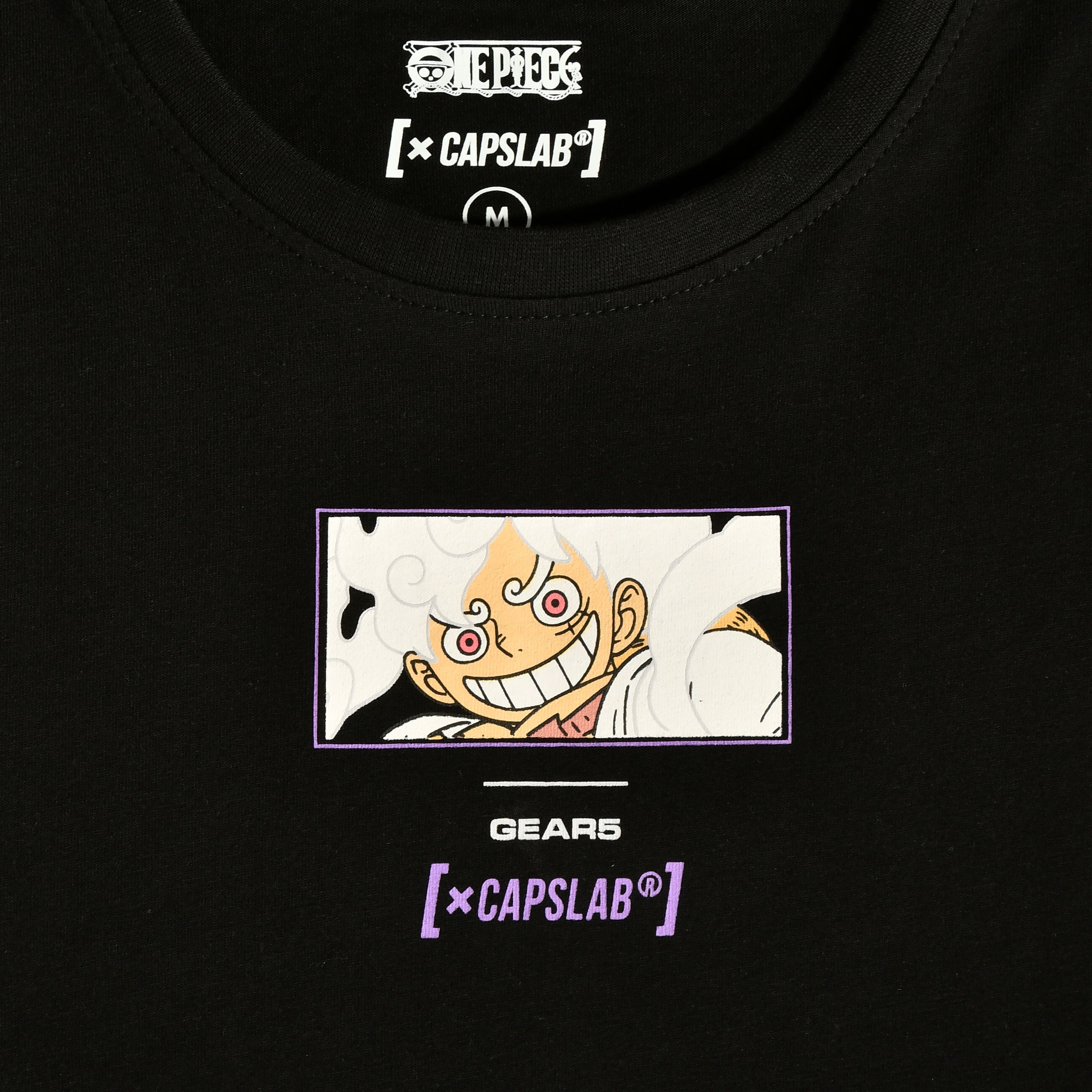 Image produit One Piece - Monkey D. Luffy Gear 5 T-Shirt Capslab noir