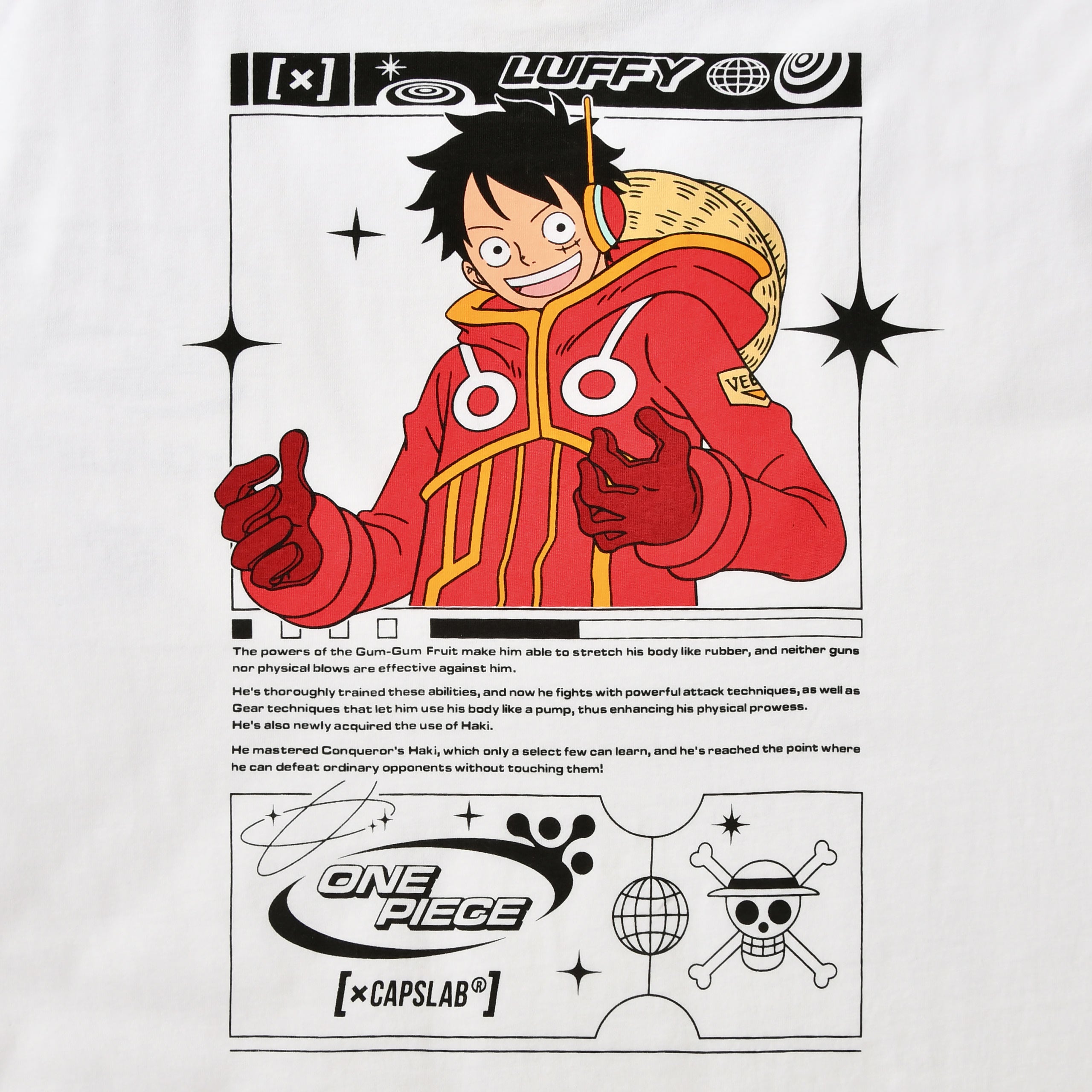 Produktbild One Piece - Luffy Capslab Oversize T-Shirt weiß
