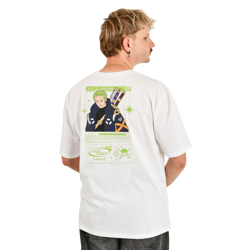 Image produit One Piece - T-shirt oversize Zoro Capslab blanc
