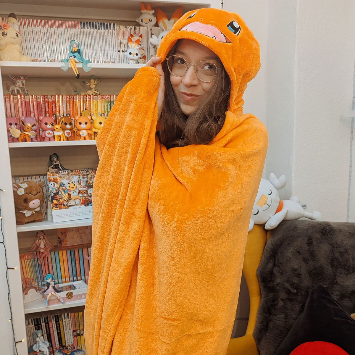 Produktbild Pokemon - Glumanda Decke mit Kapuze