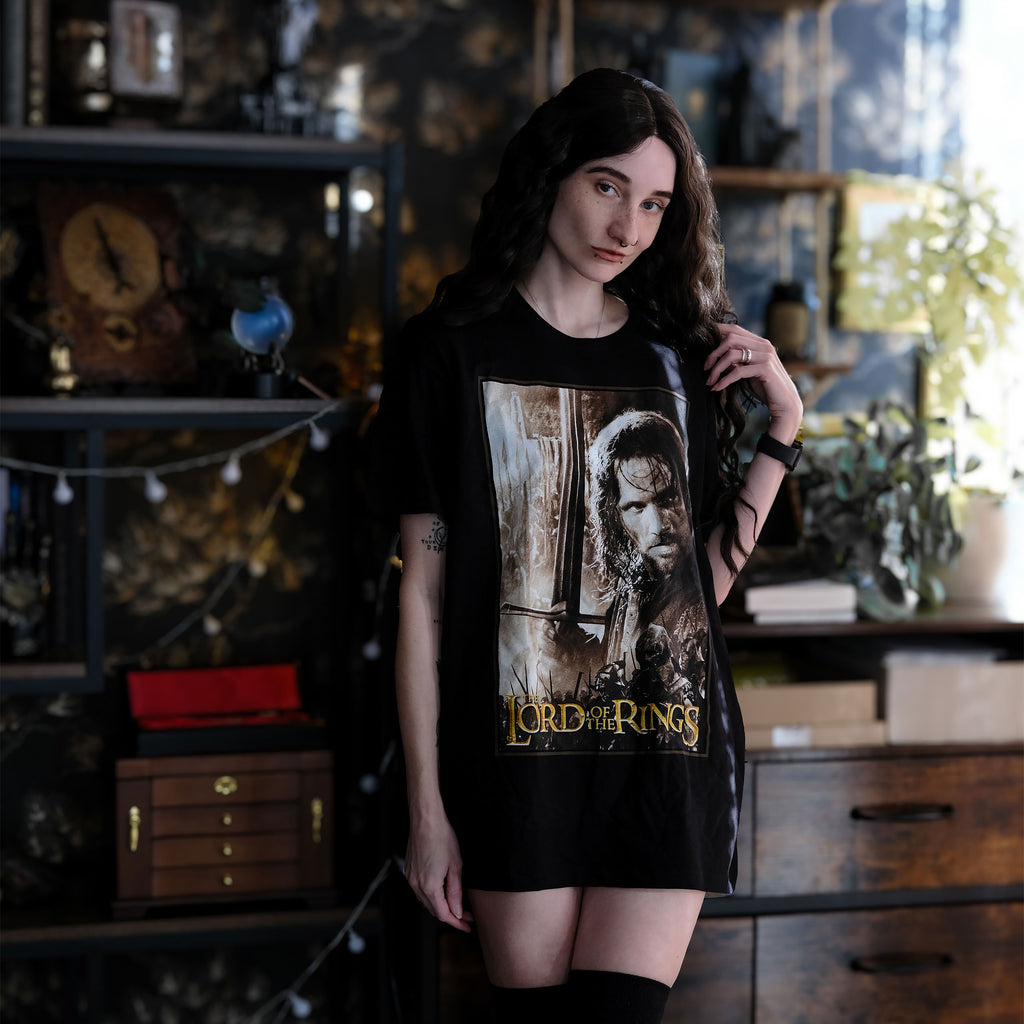 Image produit T-shirt noir Aragorn Hero - Seigneur des Anneaux