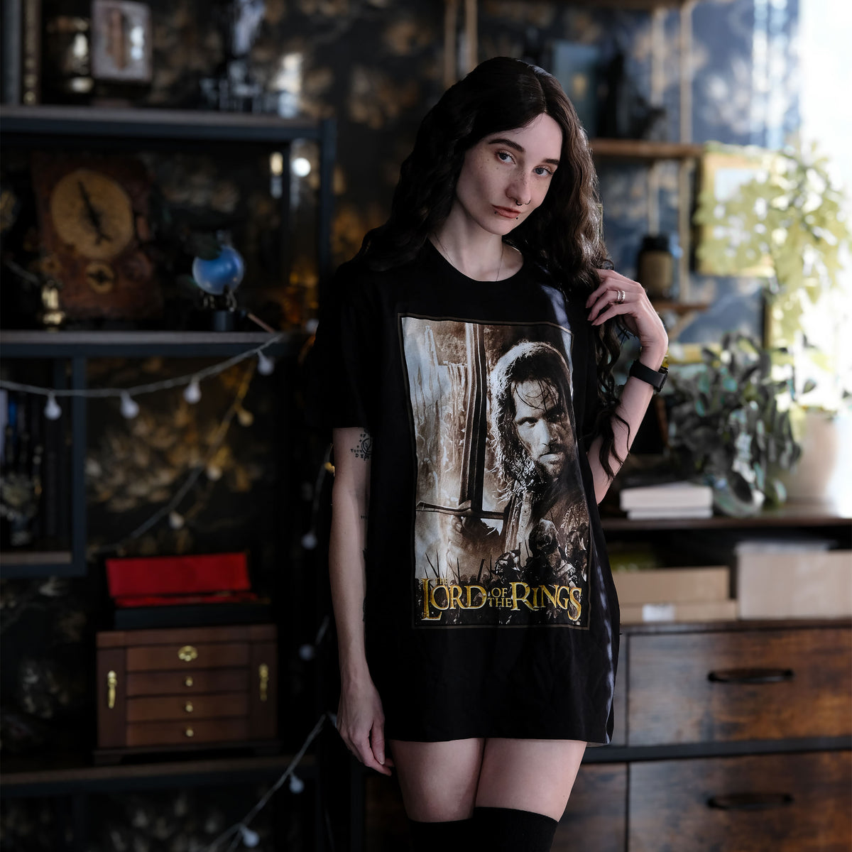 Image produit T-shirt noir Aragorn Hero - Seigneur des Anneaux