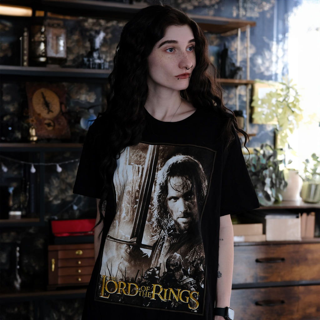 Image produit T-shirt noir Aragorn Hero - Seigneur des Anneaux