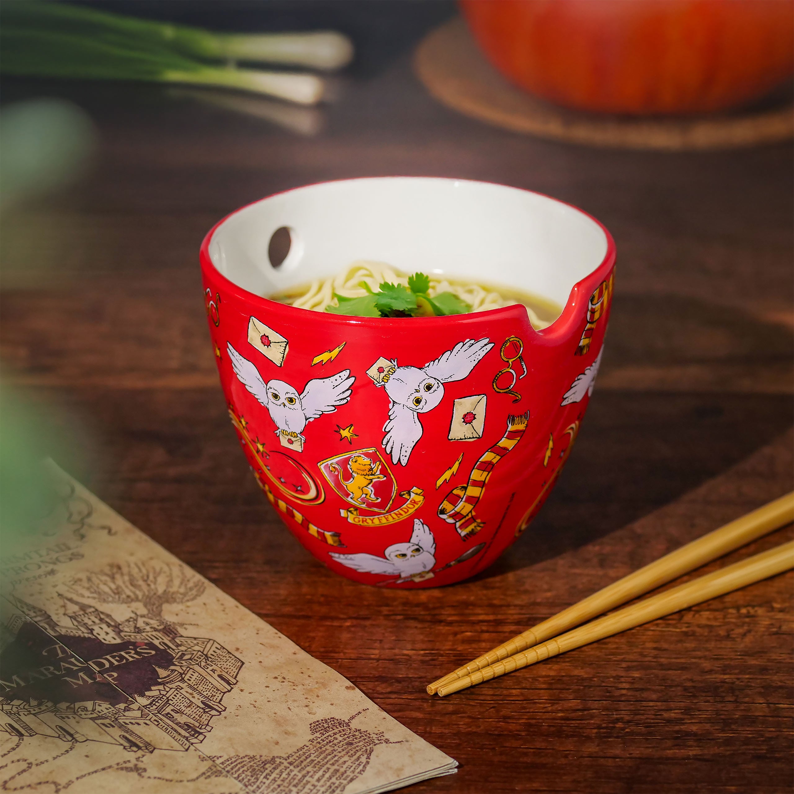 Product image Magic Symbols Ramen Bowl with Chopsticks - Harry Potter