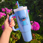 Produktbild Stitch To Go Becher mit Strohhalm - Lilo & Stitch