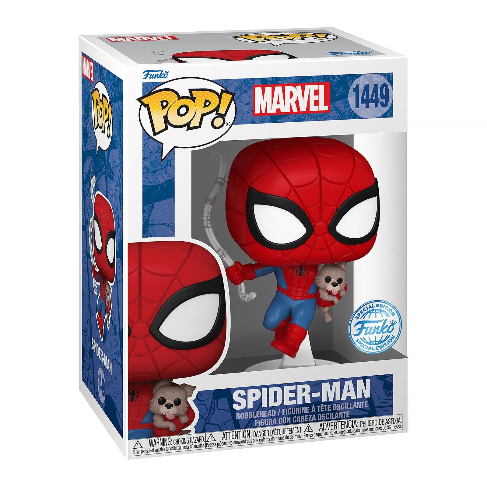 Immagine del prodotto Spider-Man - Spider con Sandwich il Cane Marvel Funko Pop Figura con Testa Oscillante