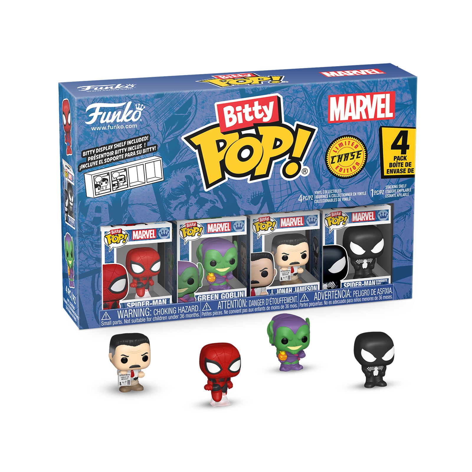 Produktbild Marvel - Spider-Man Funko Bitty Pop 4er Figuren Set Serie 1