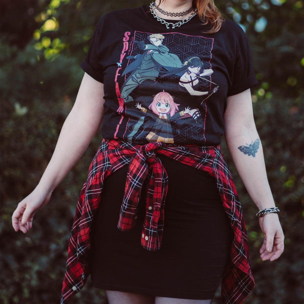 Immagine del prodotto Spy x Family - T-shirt nera Into Action