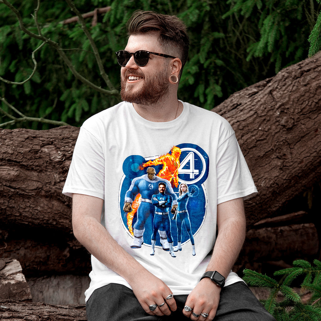 Immagine del prodotto Fantastic Four - T-Shirt di gruppo bianca