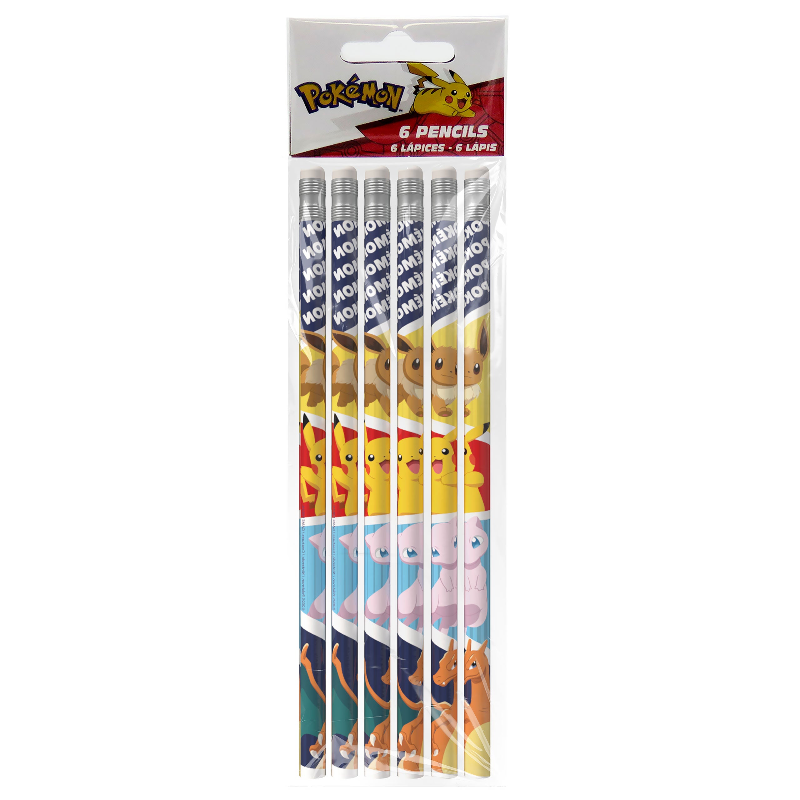 Image produit Pokemon - Set de 6 crayons