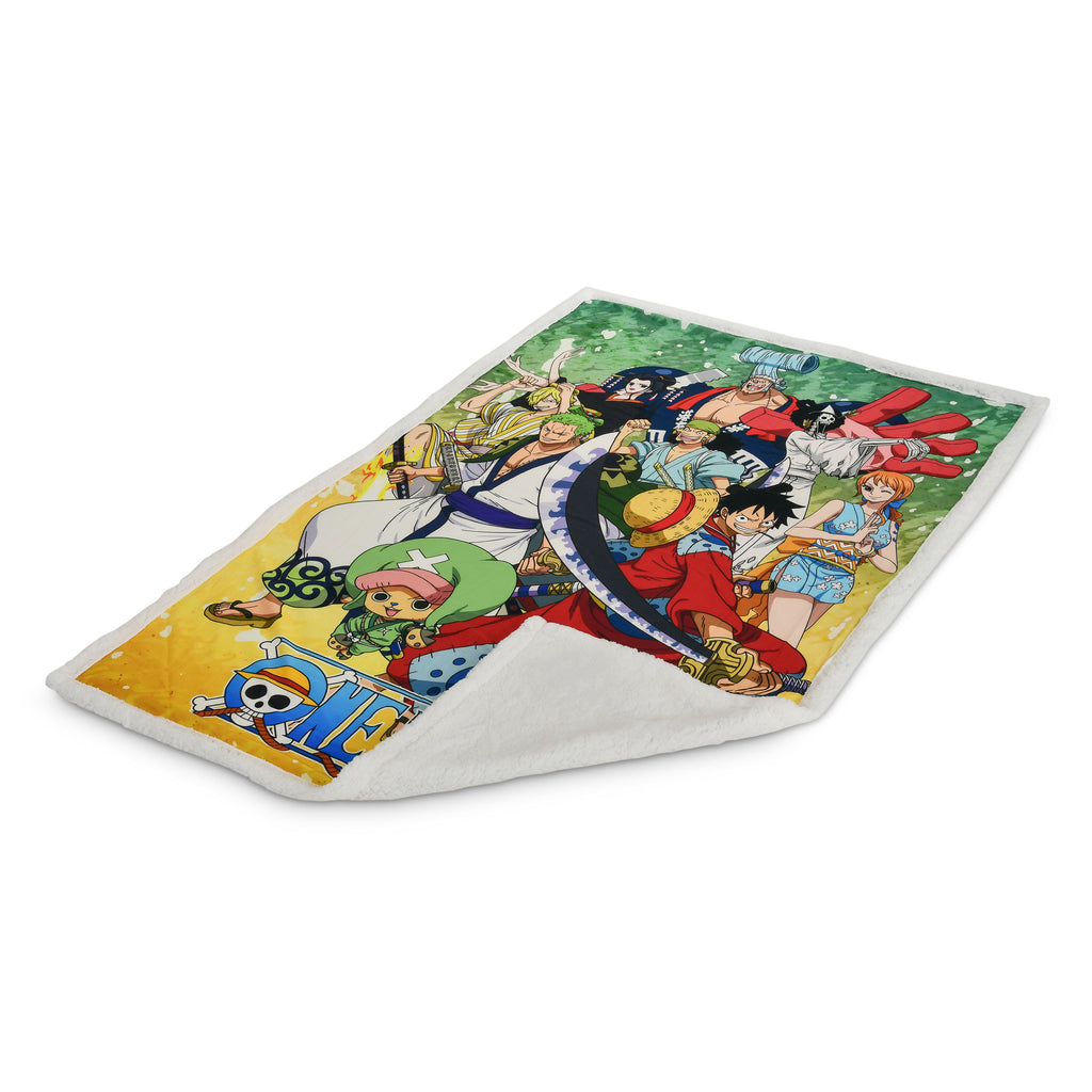 Produktbild One Piece - Group Flauschdecke mit Teddyfell