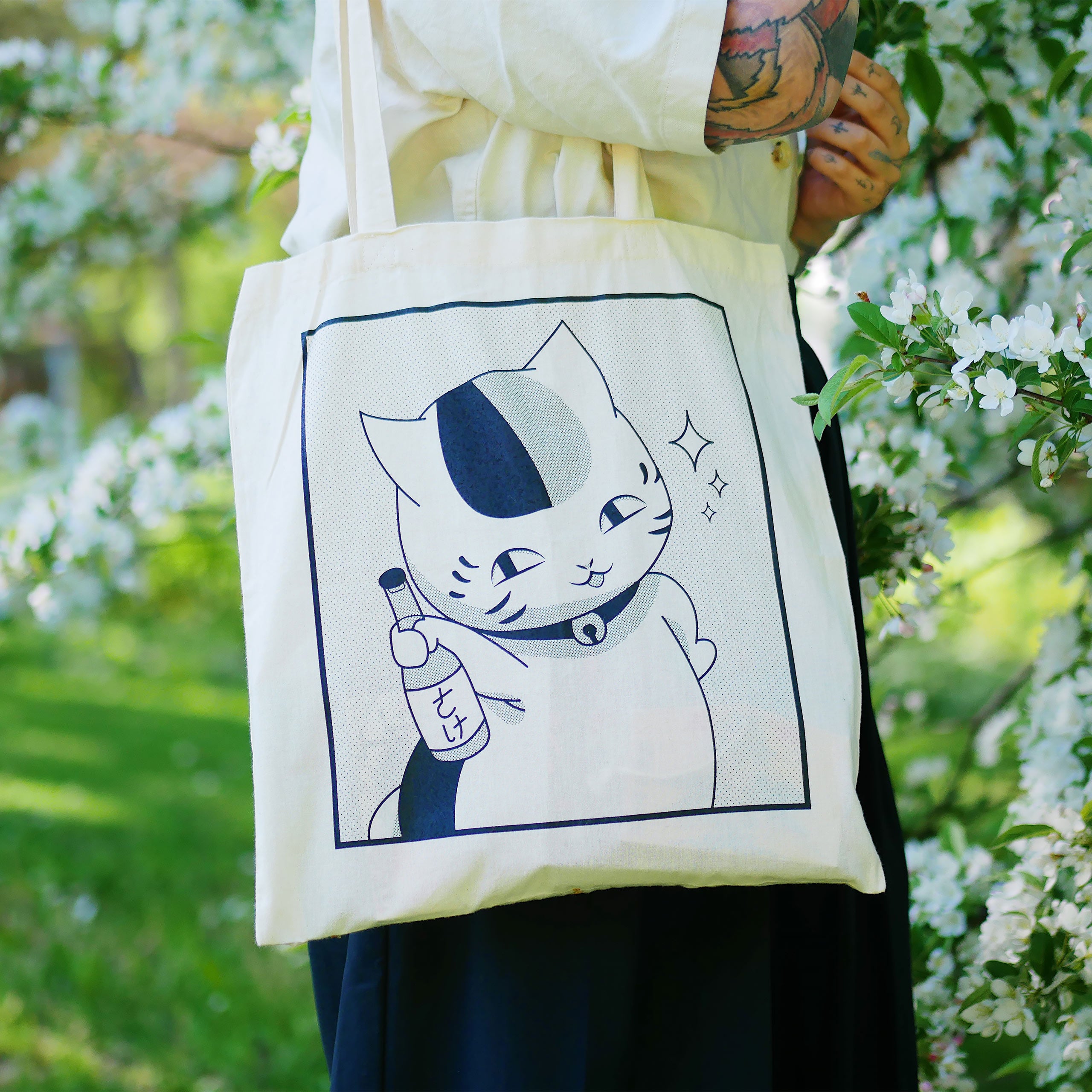 Image produit Sac en toile Nyanko Sensei pour les fans de Natsume's Book of Friends