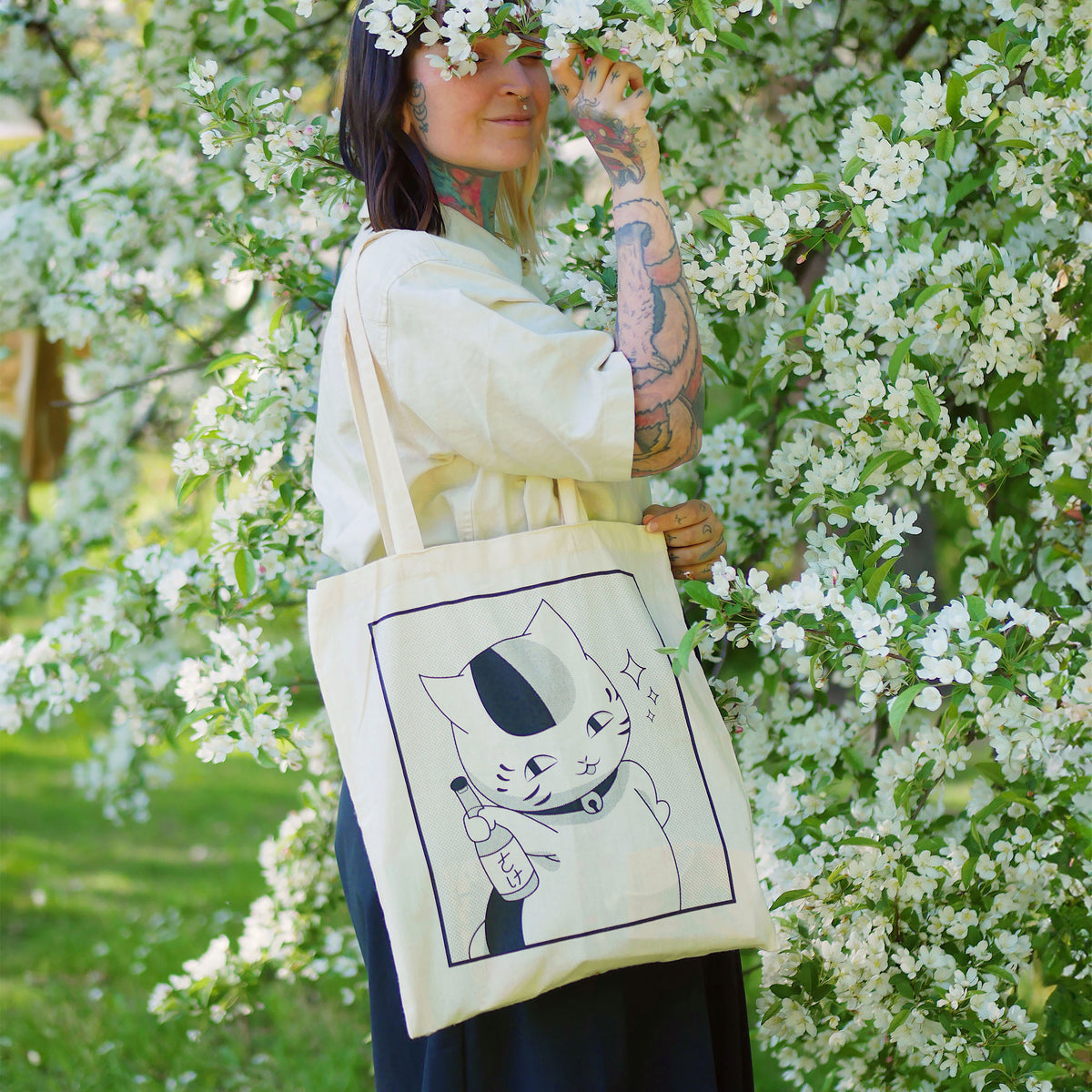 Image produit Sac en toile Nyanko Sensei pour les fans de Natsume's Book of Friends