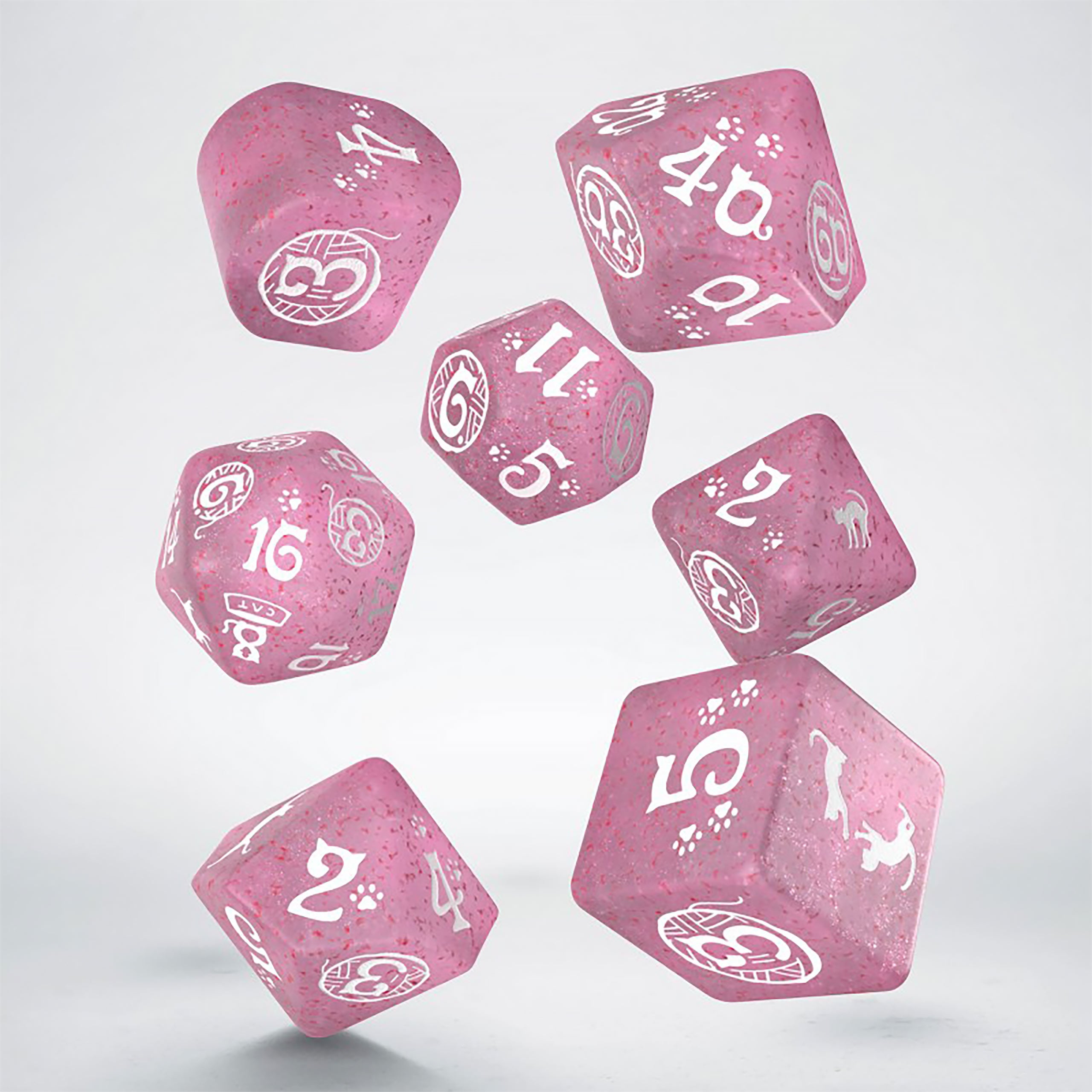 Product image Cats - Daisy Glitter RPG Dice Set 7pcs