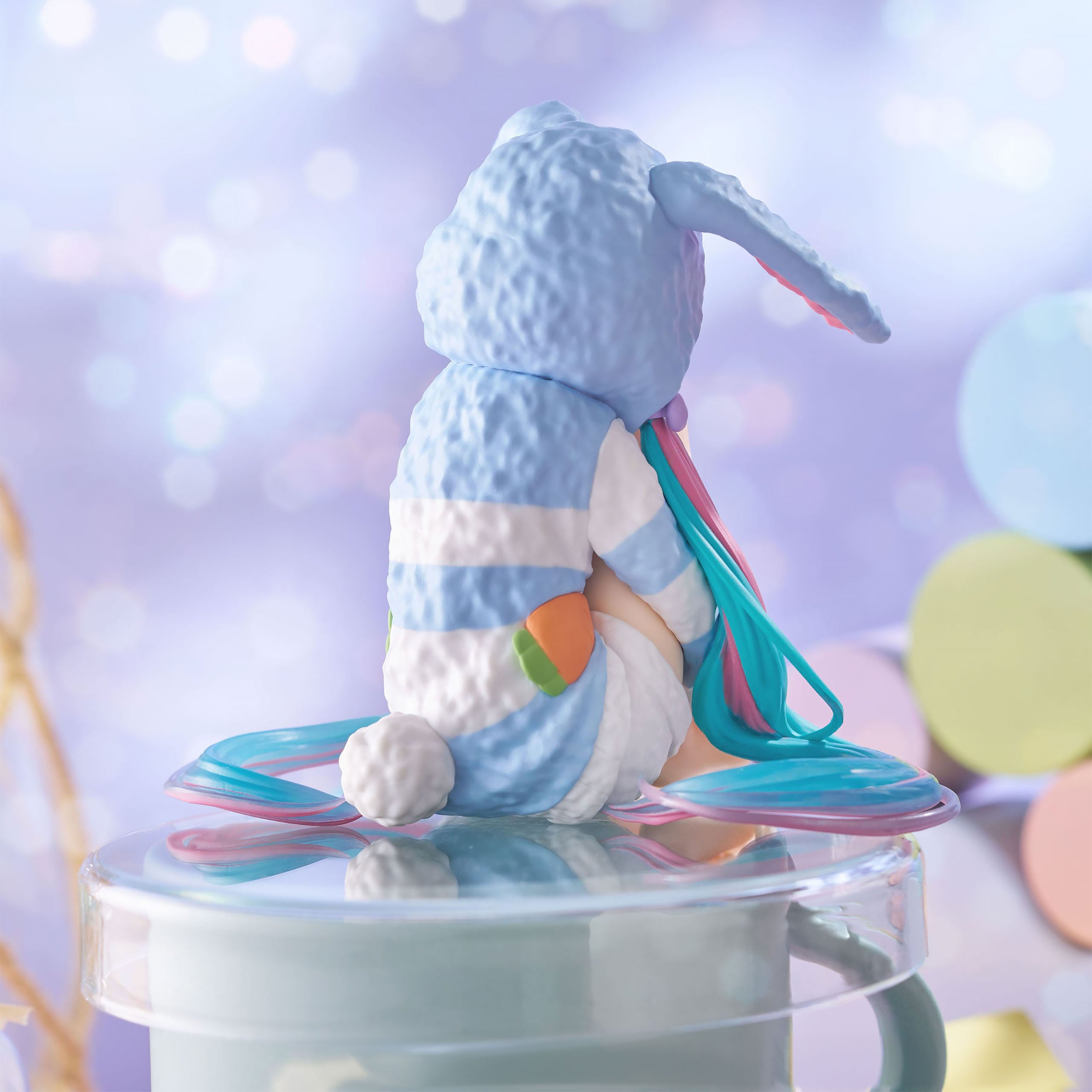Immagine del prodotto Hatsune Miku - Miku Rabbit Ear Hood Pajama Blue Noodle Stopper Statuetta