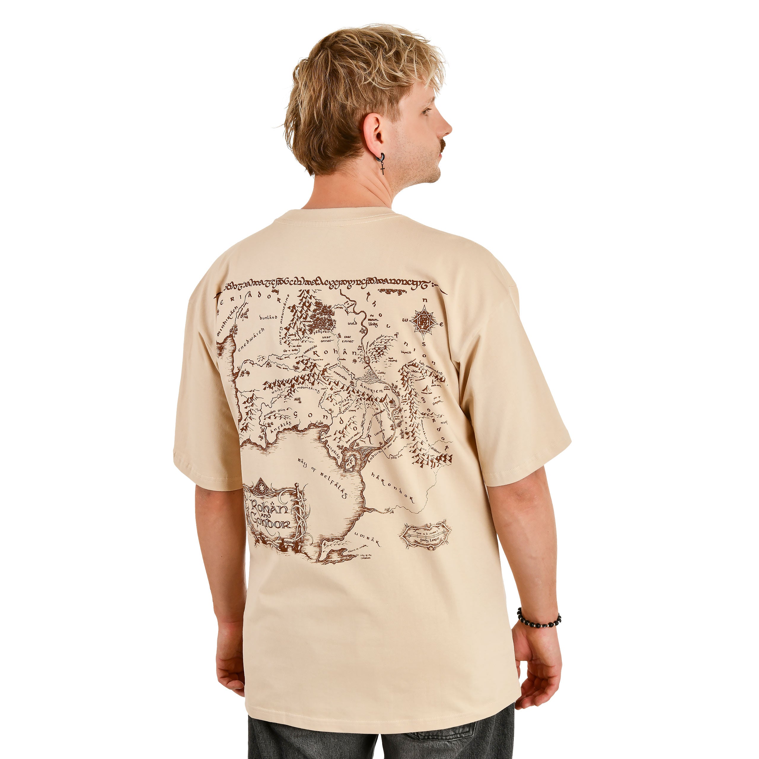 Immagine del prodotto Il Signore degli Anelli - Maglietta oversize beige Rohan e Gondor