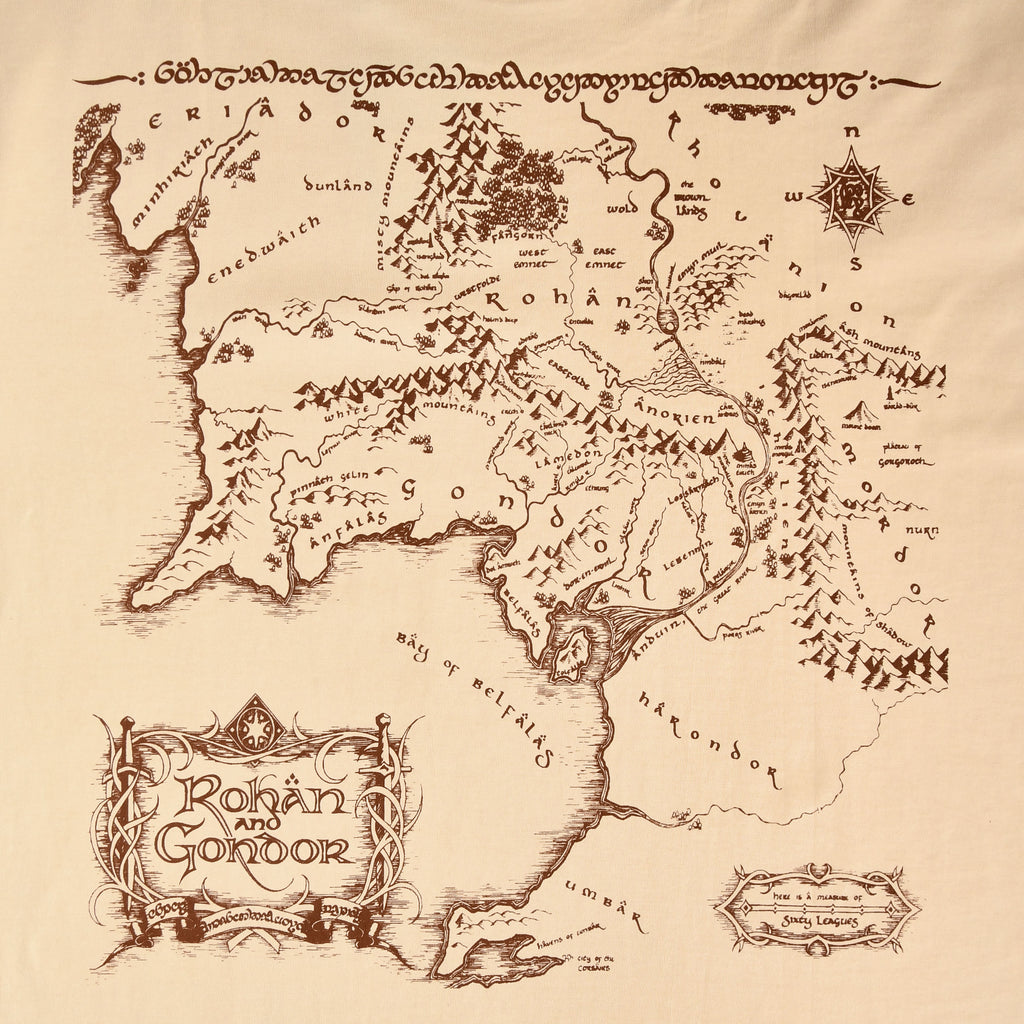 Immagine del prodotto Il Signore degli Anelli - Maglietta oversize beige Rohan e Gondor