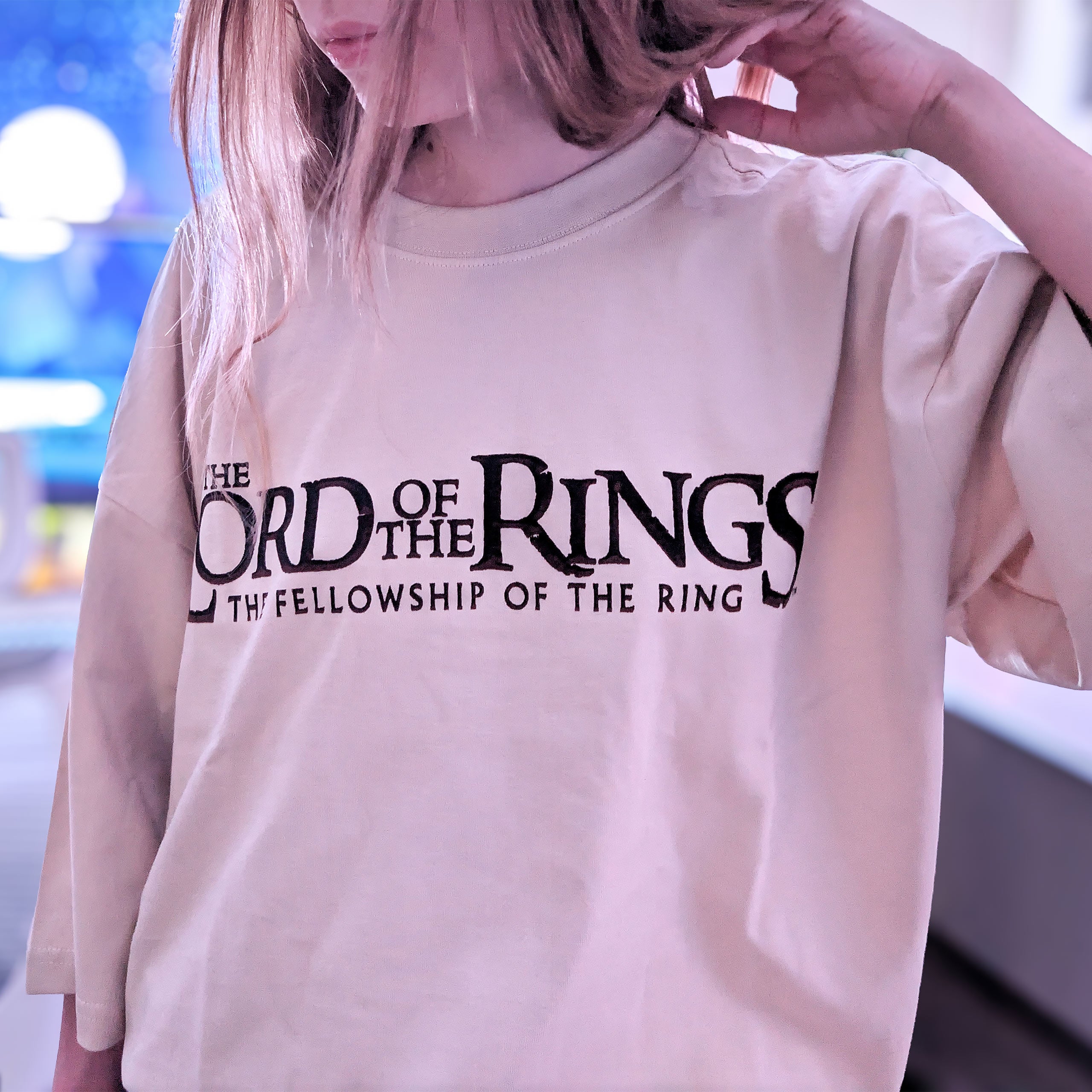 Image produit Le Seigneur des Anneaux - T-shirt oversize beige Rohan et Gondor