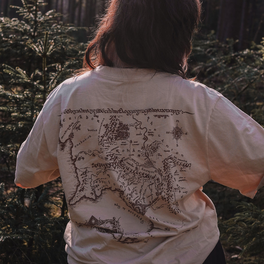 Immagine del prodotto Il Signore degli Anelli - Maglietta oversize beige Rohan e Gondor