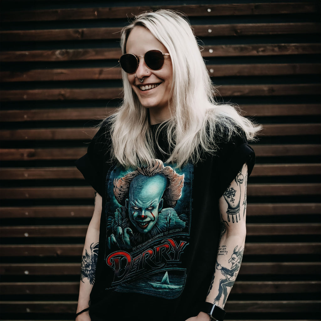 Image produit T-shirt Retour à Derry noir - Ça de Stephen King